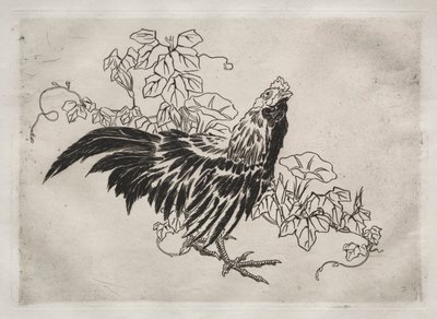 Middagsservice Rousseau-service: Hane og morgenfruer nr. 25, 1866. af Felix Bracquemond