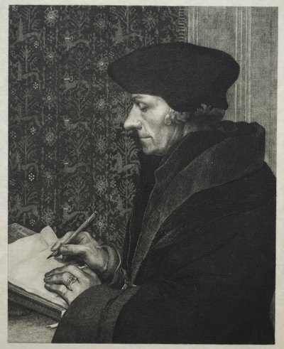 Erasmus, efter Holbein af Felix Bracquemond