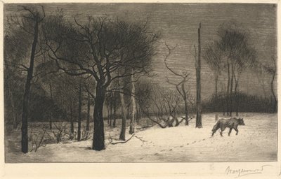 vinter af Felix Bracquemond