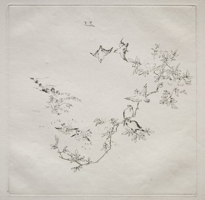 Parisertjeneste (Haviland-tjeneste): Sunrise (nr. 12) af Felix Bracquemond