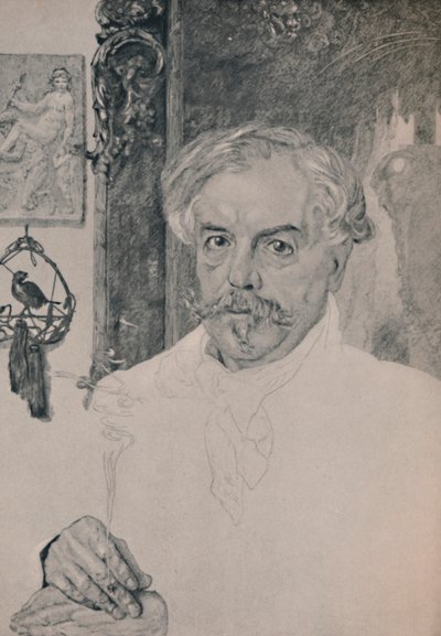 Portræt af Edmond De Goncourt, 1882, 1946 af Felix Bracquemond