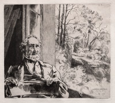 Portræt af Meyer Heine af Felix Bracquemond