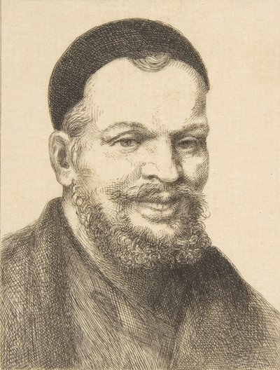 Portræt af Rabelais, 1868. af Felix Bracquemond
