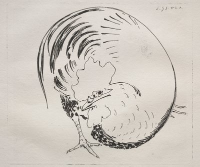 The High-Fired Service: Hane modsikker, ca. 1860. af Felix Bracquemond