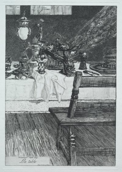 Tabellen, efter H. Leys af Felix Bracquemond