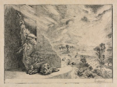 Den vilde kanin, 1891. af Felix Bracquemond