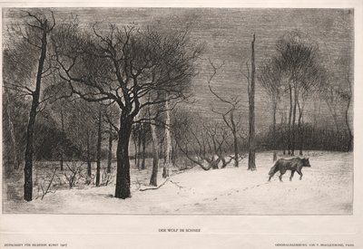 Vinter, 1862. af Felix Bracquemond