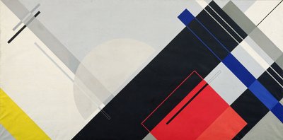 Komposition Mural III (olie på lærred) af Felix Del Marle