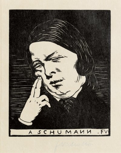A Schumann, 1893 af Felix Edouard Vallotton