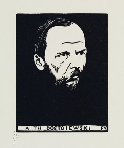 A Th. Dostoiewski, 1895 af Felix Edouard Vallotton