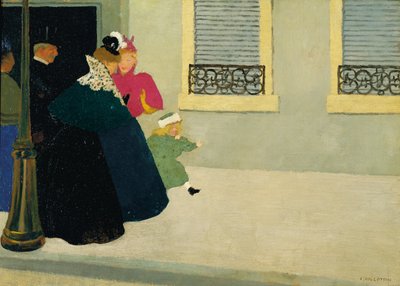 En gåtur, ca. 1895 af Felix Edouard Vallotton