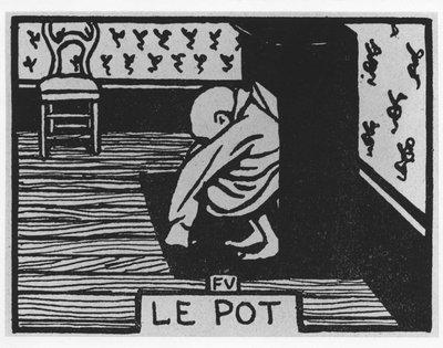 Gulerodspoil: ""potten"", Jules Renard, illustration af Felix Vallotton, red. Flammarion. af Felix Edouard Vallotton