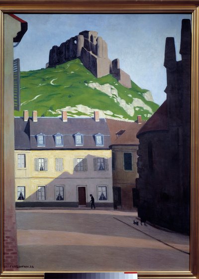 Chateau Gaillard i Les Andelys. Maleri af Felix Vallotton (1865 - 1925) af Felix Edouard Vallotton
