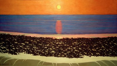 Solnedgang, Villerville af Felix Edouard Vallotton