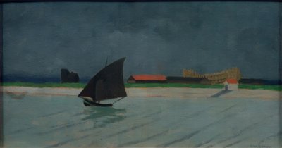 The Seine flodmunding (seascape) af Felix Edouard Vallotton
