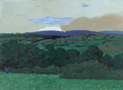 Lausannes omgivelser, 1900. af Felix Edouard Vallotton
