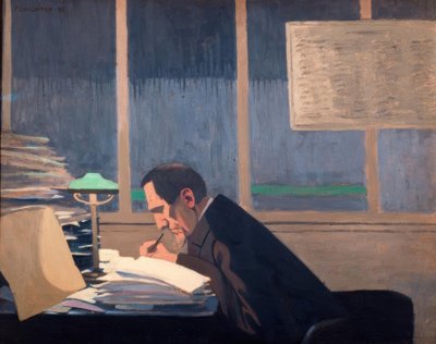 Felix Feneon ved Revue Blanche af Felix Edouard Vallotton