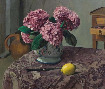 Hortensia og citron, 1923. af Felix Edouard Vallotton