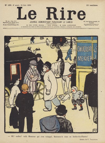 Illustration til Le Rire af Felix Edouard Vallotton