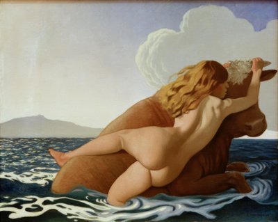 Bortførelsen af ​​Europa af Felix Edouard Vallotton