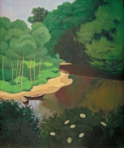 Dordogne ved Carennac af Felix Edouard Vallotton