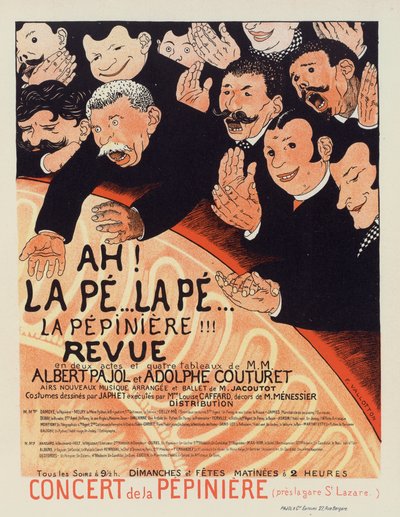 La Pepiniere Revue, ca 1896-1899. af Felix Edouard Vallotton