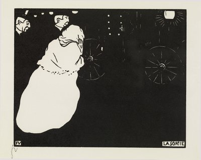 Udgangen, 1895 af Felix Edouard Vallotton
