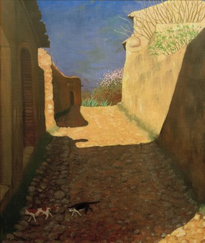 Den solrige gade af Felix Edouard Vallotton