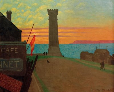 Det gamle fyrtårn i Honfleur af Felix Edouard Vallotton