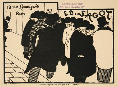 Les Amateurs d? Estampes, pub. 1892 af Felix Edouard Vallotton