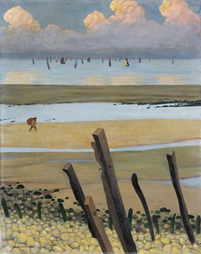 Lavvande ved Villerville, 1922 af Felix Edouard Vallotton