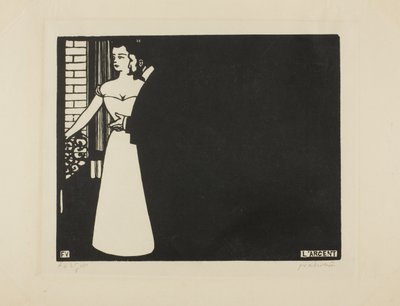Penge, tallerken fem fra "Intimacies", 1898 af Felix Edouard Vallotton