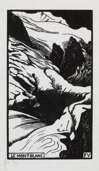 Mont-Blanc, 1892dani af Felix Edouard Vallotton