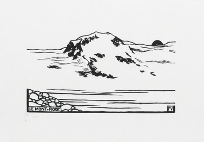 Mont-Rose, 1892 af Felix Edouard Vallotton