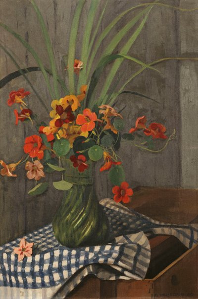 Nasturtiums; Kapuciner af Felix Edouard Vallotton