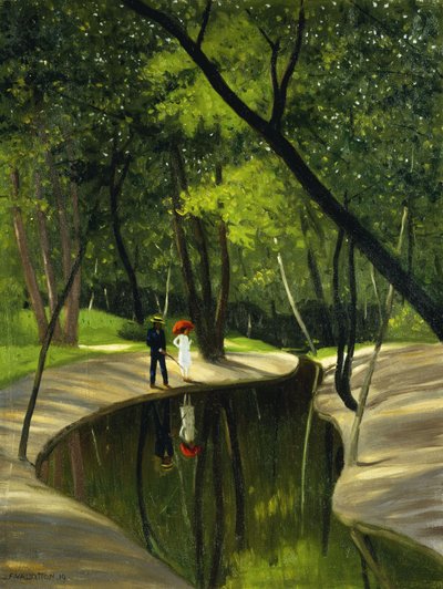 Boulognes landskab, 1919 af Felix Edouard Vallotton