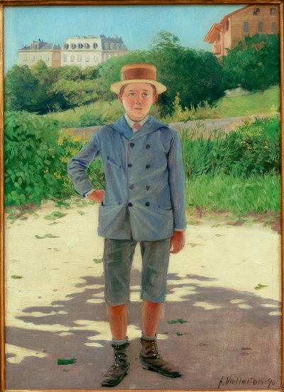 Portræt af unge Delisle af Felix Edouard Vallotton