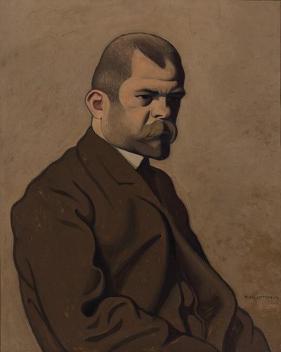 Portræt af Ambroise Vollard 1865-1939, 1902. af Felix Edouard Vallotton