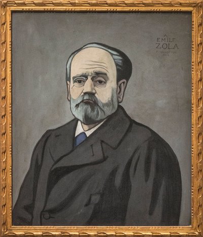 Portræt af Emile Zola af Felix Edouard Vallotton