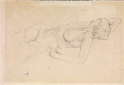 Liggende nøgen af Felix Edouard Vallotton