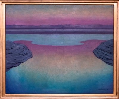 Stigende tidevand om aftenen af Felix Edouard Vallotton