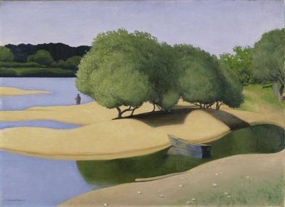 Sandbanker ved Loire Des Sables ved bredden af ​​Loire, 1923. af Felix Edouard Vallotton
