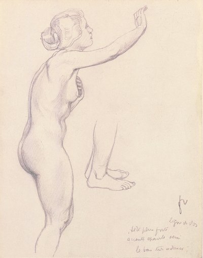 Studie for Perseus og Andromeda, 1918 af Felix Edouard Vallotton