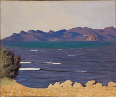 Esterel og Cannes-bugten, 1925. af Felix Edouard Vallotton