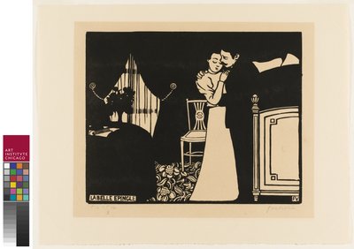 The Fine Pin, plade tre fra "Intimacies", 1898 af Felix Edouard Vallotton