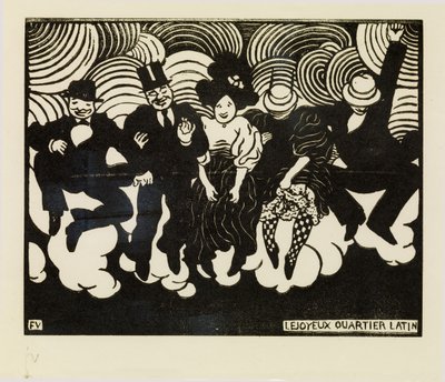 Det glade latinerkvarter af Felix Edouard Vallotton