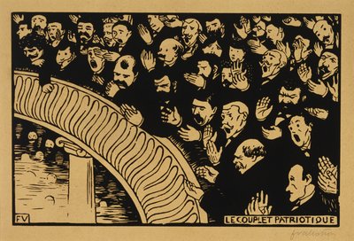 Den patriotiske Ditty af Felix Edouard Vallotton