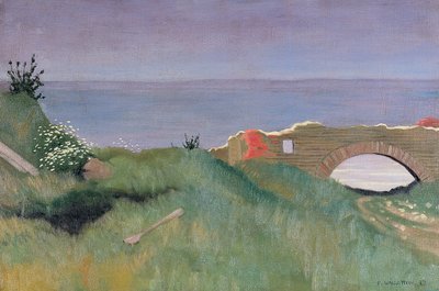 Ruinerne, Villerville, 1913 af Felix Edouard Vallotton