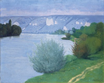 Seinen nær Les Andelys, 1916 af Felix Edouard Vallotton