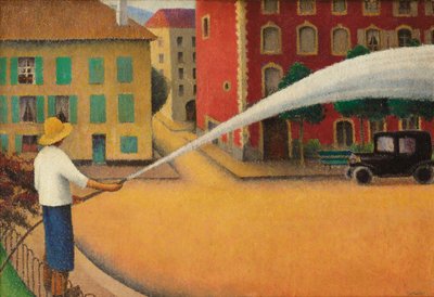 Sprinkleren, ca. 1925 (olie på lærred) af Felix Elie Tobeen